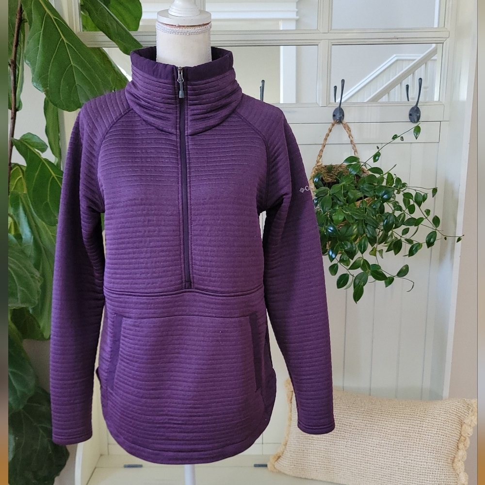 Columbia Purple Quarter-Zip Pullover